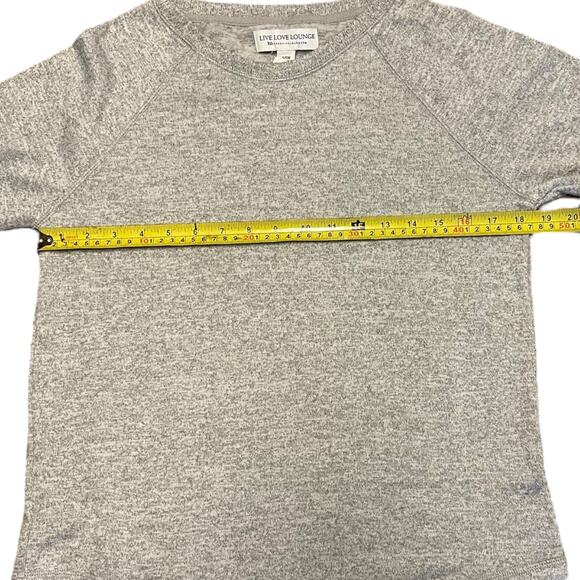 Live Love Lounge Heather Gray Lounge Shirt Size Small - Picture 3 of 4